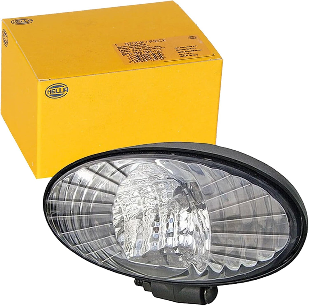 HELLA - Halogen-Arbeitsscheinwerfer - Oval 90 - 12V - Anbau/geschraubt - stehend/schwenkbarer Montag