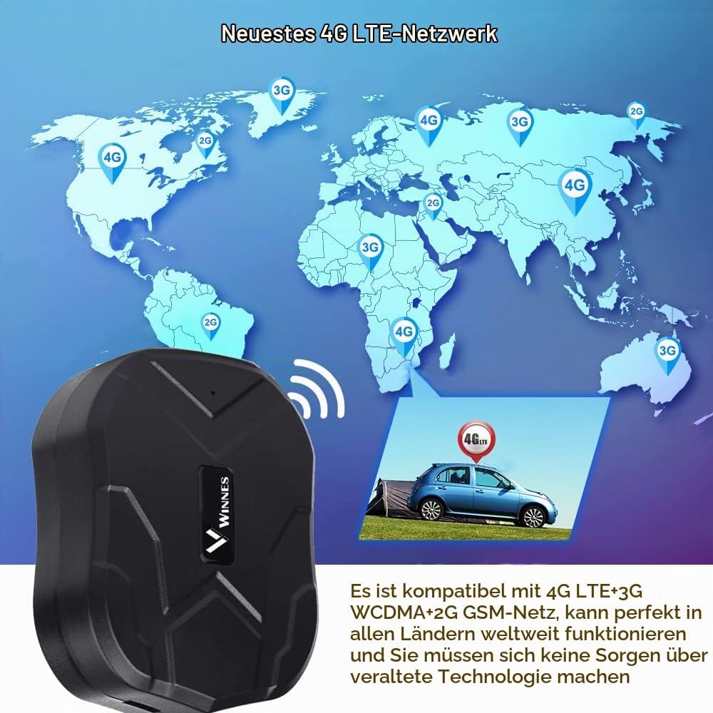 4G GPS Tracker Weltweite Echtzeit-Tracking 20000mAh Tracking Auto GPS Locator Wasserdicht und starke