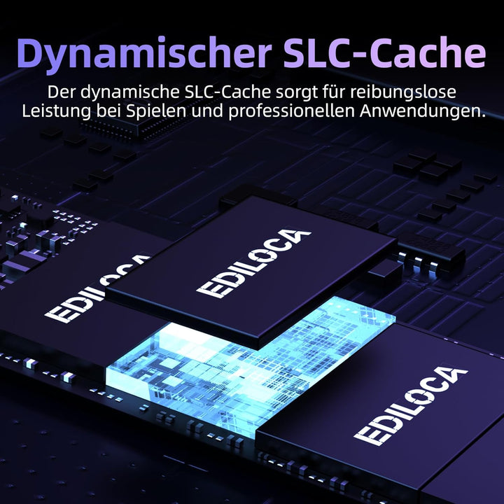 Ediloca EN600 PRO 256 GB Interne SSD PCIe Gen3, NVMe M.2 2280, SLC-Cache, 2800 MB/s Lesen, 2000 MB/s