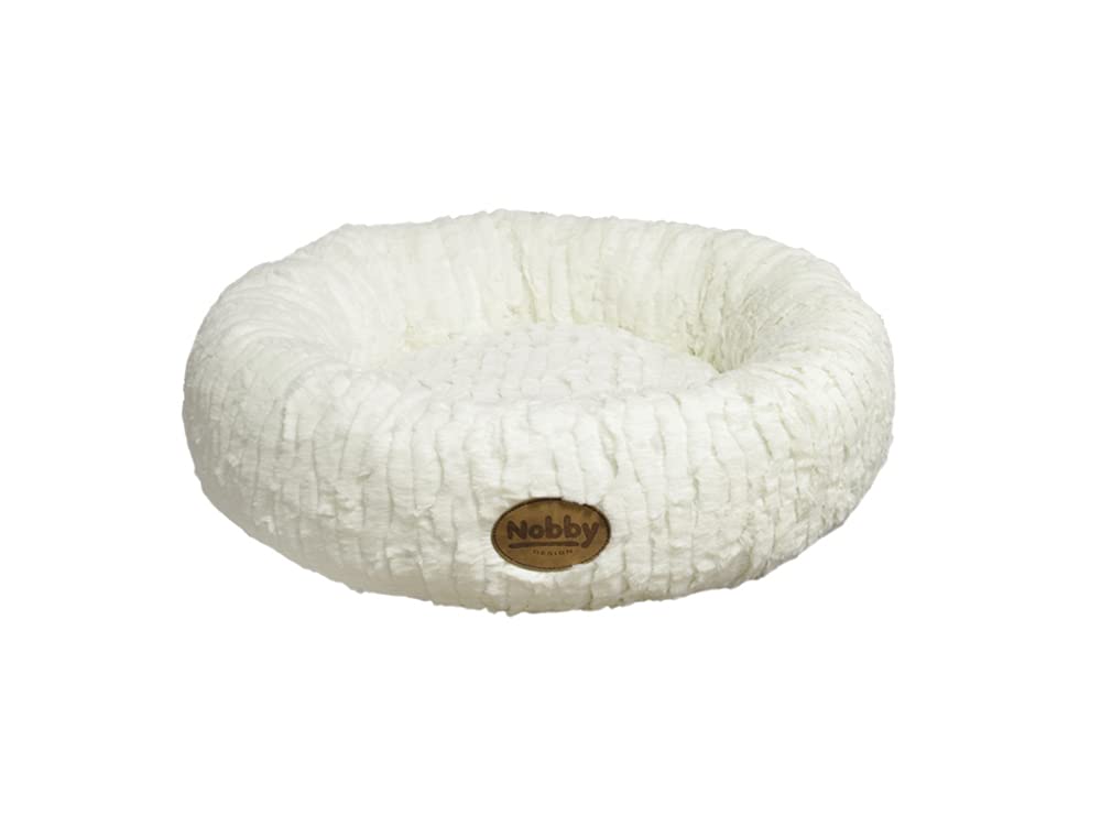 Nobby Komfortbett Donut - Nova, weiss, Ø 45 cm weiss 1 Stück (1er Pack), weiss 1 Stück (1er Pack)