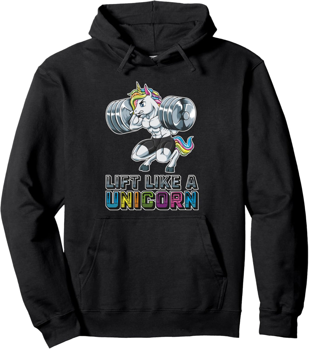 Lift like a Unicorn - Fitnessstudio Fitnesstraining Pullover Hoodie