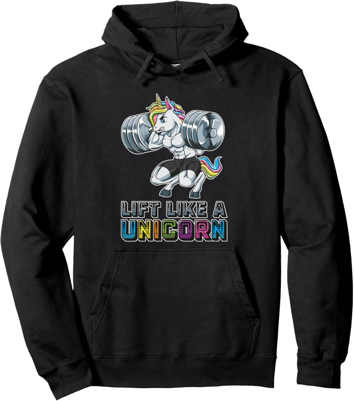 Lift like a Unicorn - Fitnessstudio Fitnesstraining Pullover Hoodie