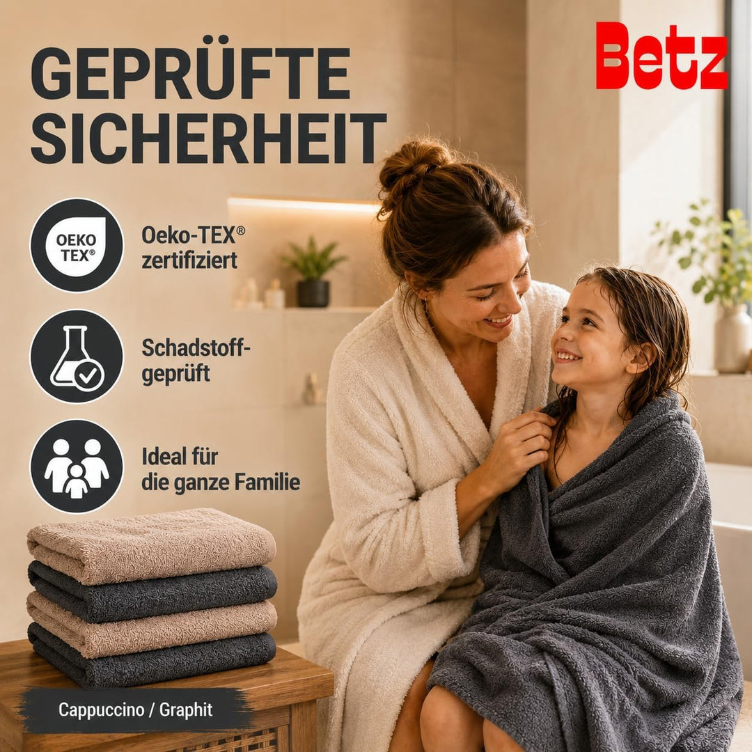 Betz 12 TLG. Handtuch Set Berlin 100% Baumwolle 2 Liegetücher 4 Handtücher 2 Gästetücher 2 Seiflappe