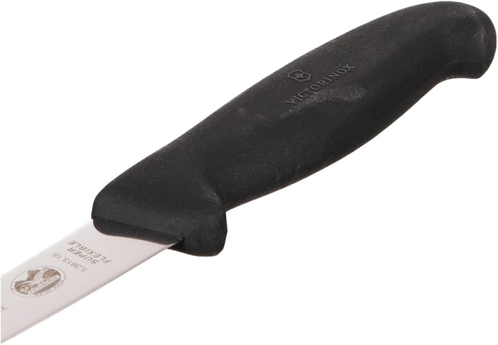 Victorinox Fibrox Fisch Filetiermesser, Swiss Made, 18cm flexible Klinge, Rutschfest, rostfrei, Edel