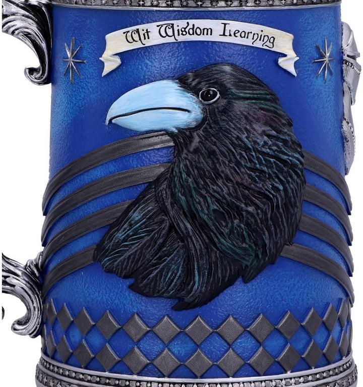 Nemesis Now Harry Potter Ravenclaw Hogwarts House Collectable Tankard, Kunstharz, Blau, Silber, 1.25