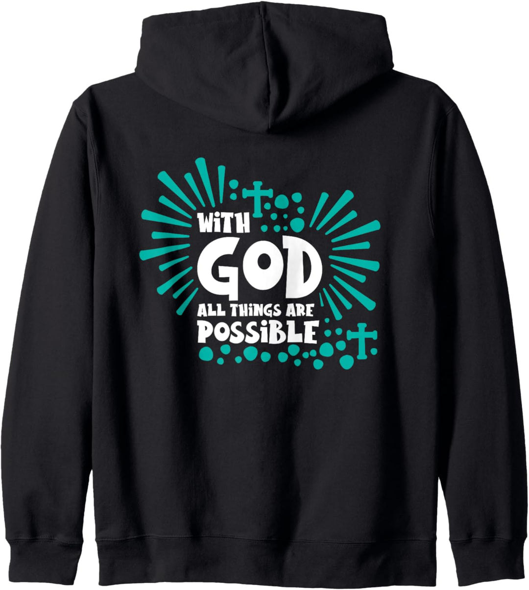 Theologen und die Bibel with God all things are possible Kapuzenjacke