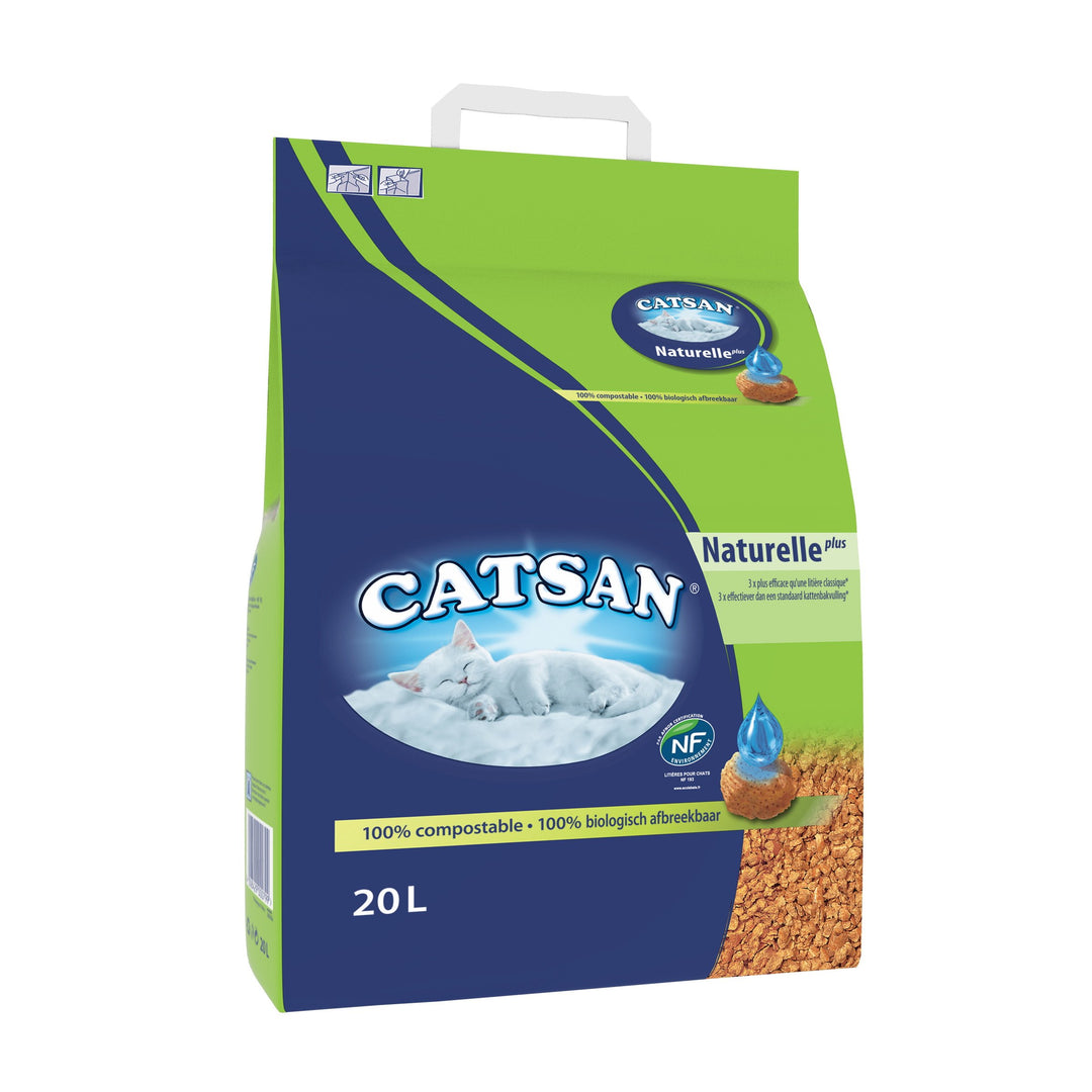 Catsan Naturelle Streu 1x 20 Liter 20 l (1er Pack), 20 l (1er Pack)