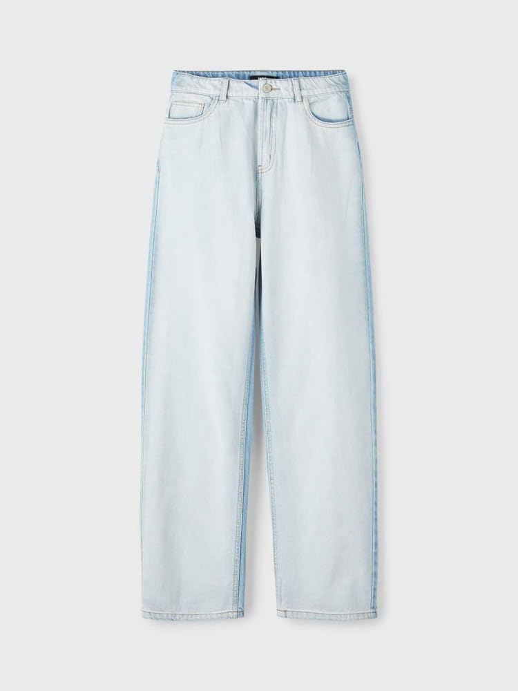 NAME IT Mädchen Nlffrontizza DNM Hw Straight Pant Hose 152 Light Blue Denim, 152 Light Blue Denim