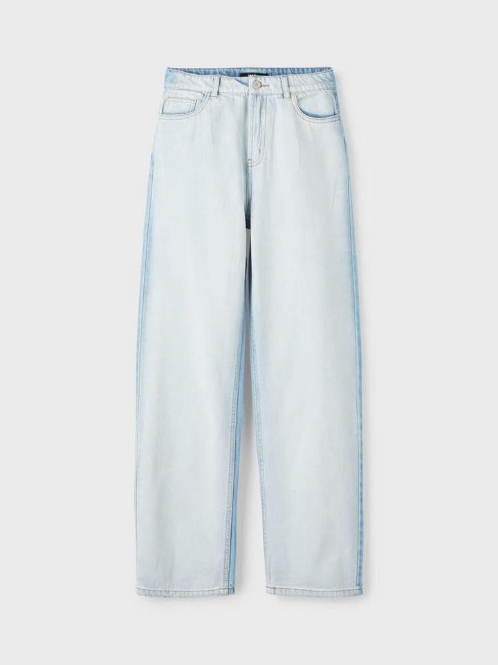 NAME IT Mädchen Nlffrontizza DNM Hw Straight Pant Hose 152 Light Blue Denim, 152 Light Blue Denim