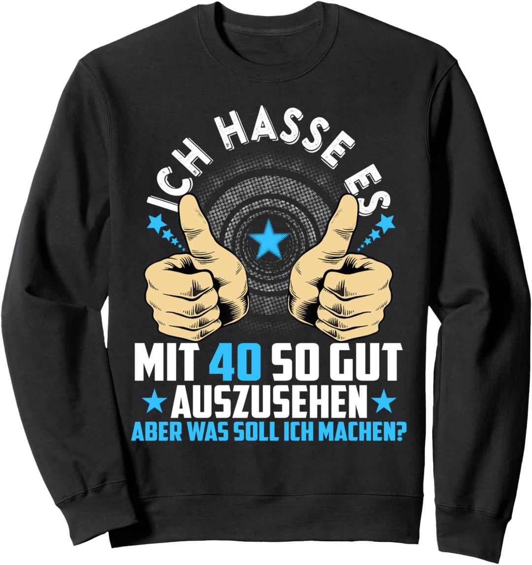 40. Geburtstag Mann Frau Geschenk Geboren 1981 40 Jahre alt Sweatshirt