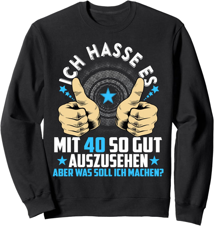 40. Geburtstag Mann Frau Geschenk Geboren 1981 40 Jahre alt Sweatshirt