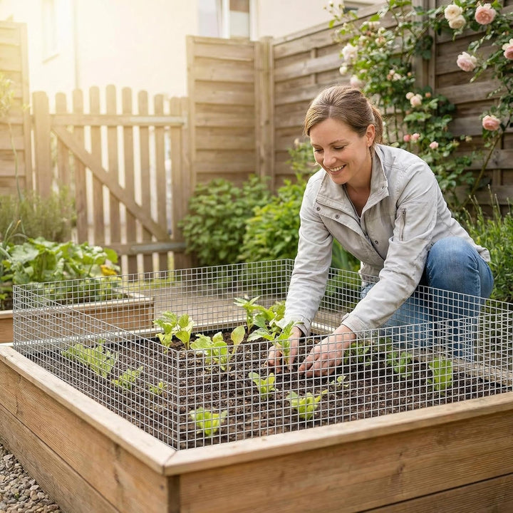 Amagabeli 0.5M X 25M Wühlmausgitter Volierendraht Maschendraht Kaninchendraht 12.7mm verzinkt punktv