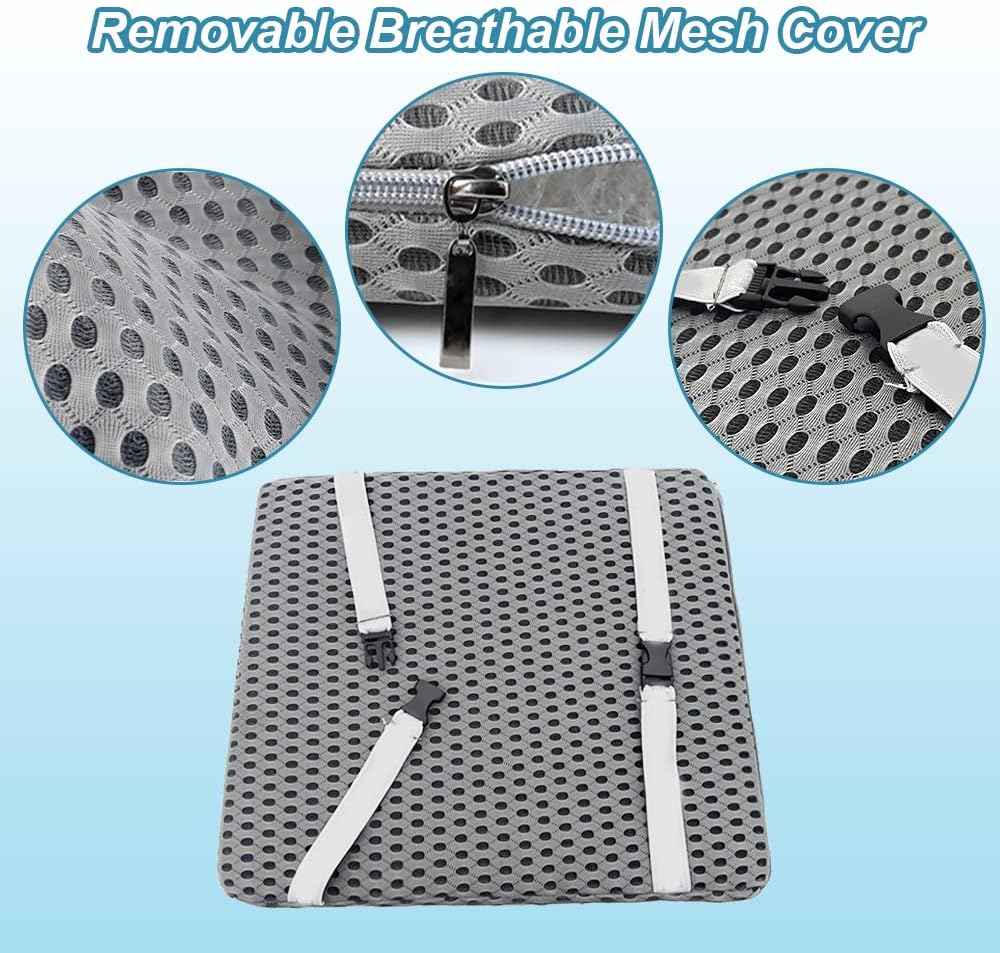 Duschstuhl-Sitzmatte – 4D-Mesh-weiches Kissen, Transfer-Bankkissen, Badhocker, gepolstert für ältere