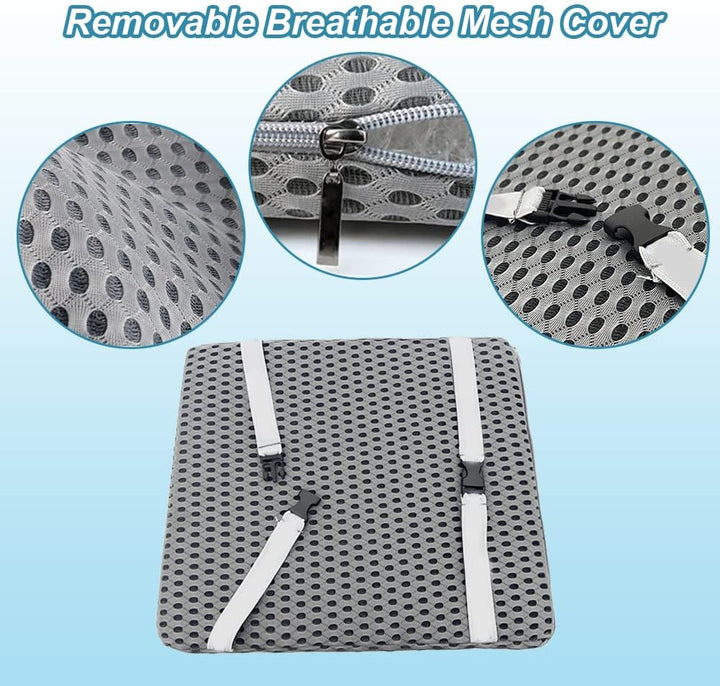 Duschstuhl-Sitzmatte – 4D-Mesh-weiches Kissen, Transfer-Bankkissen, Badhocker, gepolstert für ältere