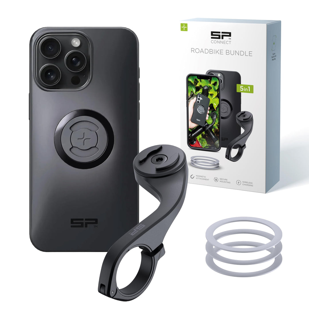 SP CONNECT Road Bike Bundle kompatibel mit iPhone 15 Pro Max |SPC+|Handyhalter für Road Bike| Fahrra