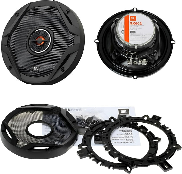 JBL GX602 2-Wege Auto Lautsprecher Set von Harman Kardon - 180 Watt KFZ Soundanlage Autolautsprecher