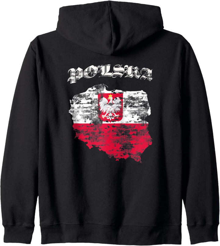 Polen Polieren Stolzflagge Kapuzenjacke