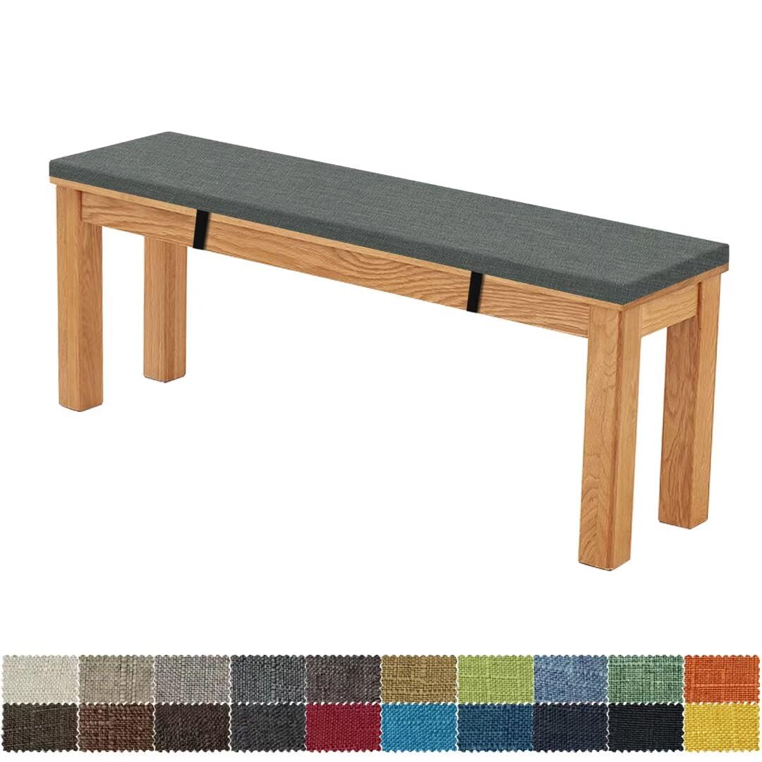FIOVIP Bankauflage Bankkissen Sitzbankkissen 90X35X5CM Abnehmbar Waschbar Doppelt rutschfest Hochela