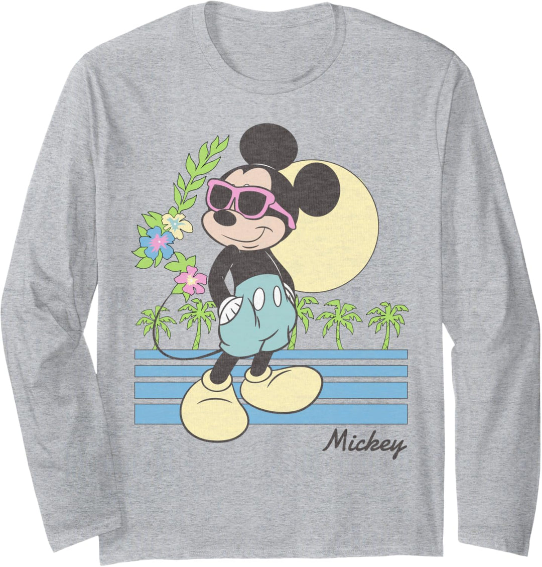 Disney Mickey And Friends Mickey Tropical Lines Langarmshirt