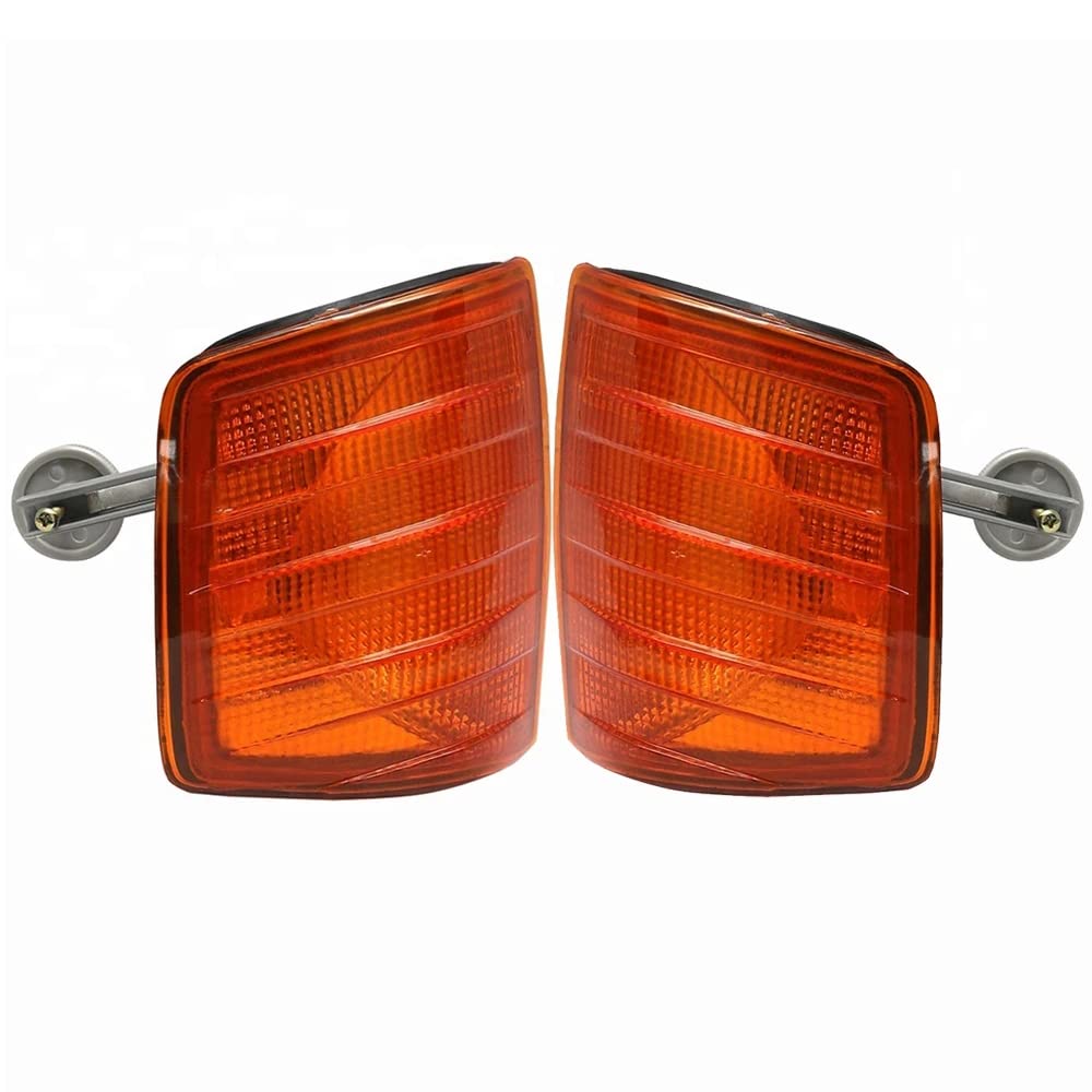 Riloer 1Paar Autoblinkerabdeckungen passend für M-ercedes B-enz W201 E200 E220 E230 E280 E320 1982-1