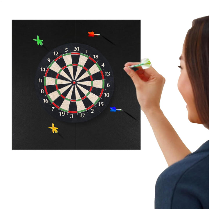 Dartscheiben-Wandschutz, Dart-Rückwand, robuste Profi-Matte, schwarzer Schutz für Erwachsene, Zuhaus