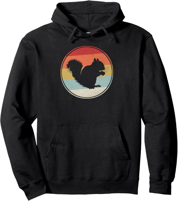 Eichhörnchen Retro Natur Pullover Hoodie