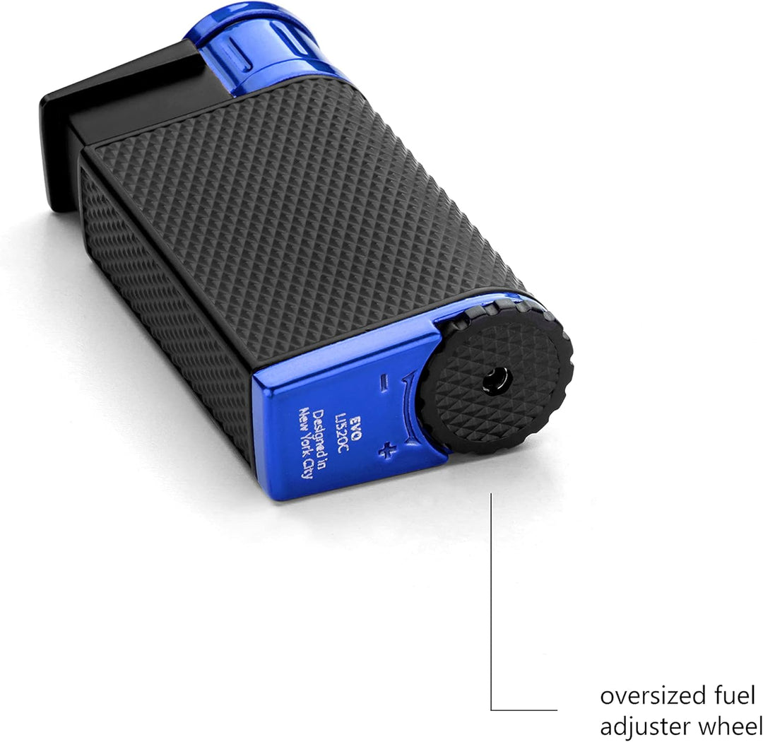 Colibri Evo Sturmfeuerzeug Mit Jet Flamme | Zigarren Und Zigaretten Feuerzeug | Windbeständig | Funk