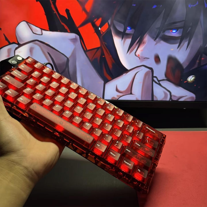 Sumgsn Mechanische Tastatur Gehäuse Transparentes Tastaturgehäuse Kompatibel mit Wooting60/HM66/Mad6