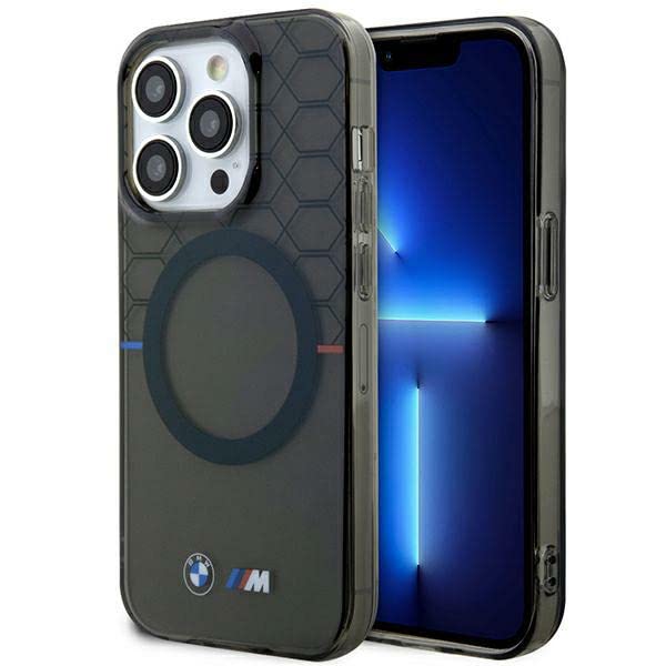 BMW BMHMP14XHGPK hülle für iPhone 14 Pro Max 6.7" grau hardcase Pattern