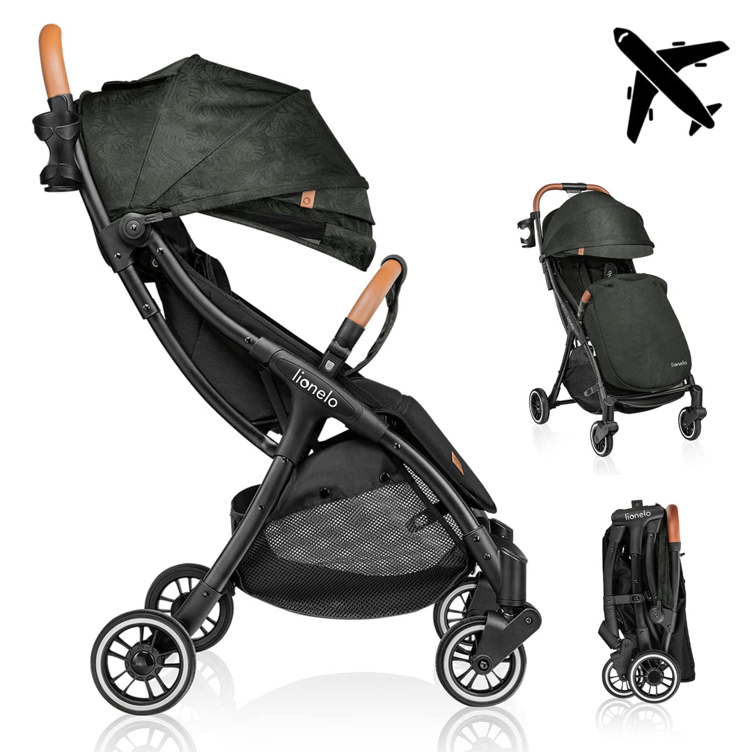 LIONELO Julie One Buggy Kinderwagen bis 22 kg, verstellbare Rückenlehne und Fussstütze, Moskitonetz,