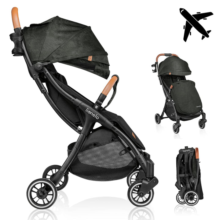 LIONELO Julie One Buggy Kinderwagen bis 22 kg, verstellbare Rückenlehne und Fussstütze, Moskitonetz,