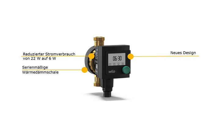 Wilo Star-Z Nova T Star-Z Nova T Hocheffizienz Trinkwasserzirkulationspumpe, Nassläufer, Länge 138mm