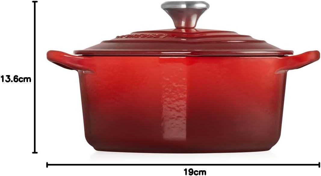 Le Creuset Herzbräter mit Herzknopf aus Gusseisen, 20 cm, 21401200602455