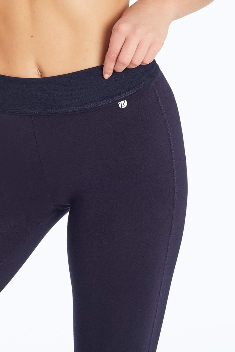 Bally Total Fitness Damen Mid Rise Tummy Control Legging knöchellange S Midnight Blue, S Midnight Bl