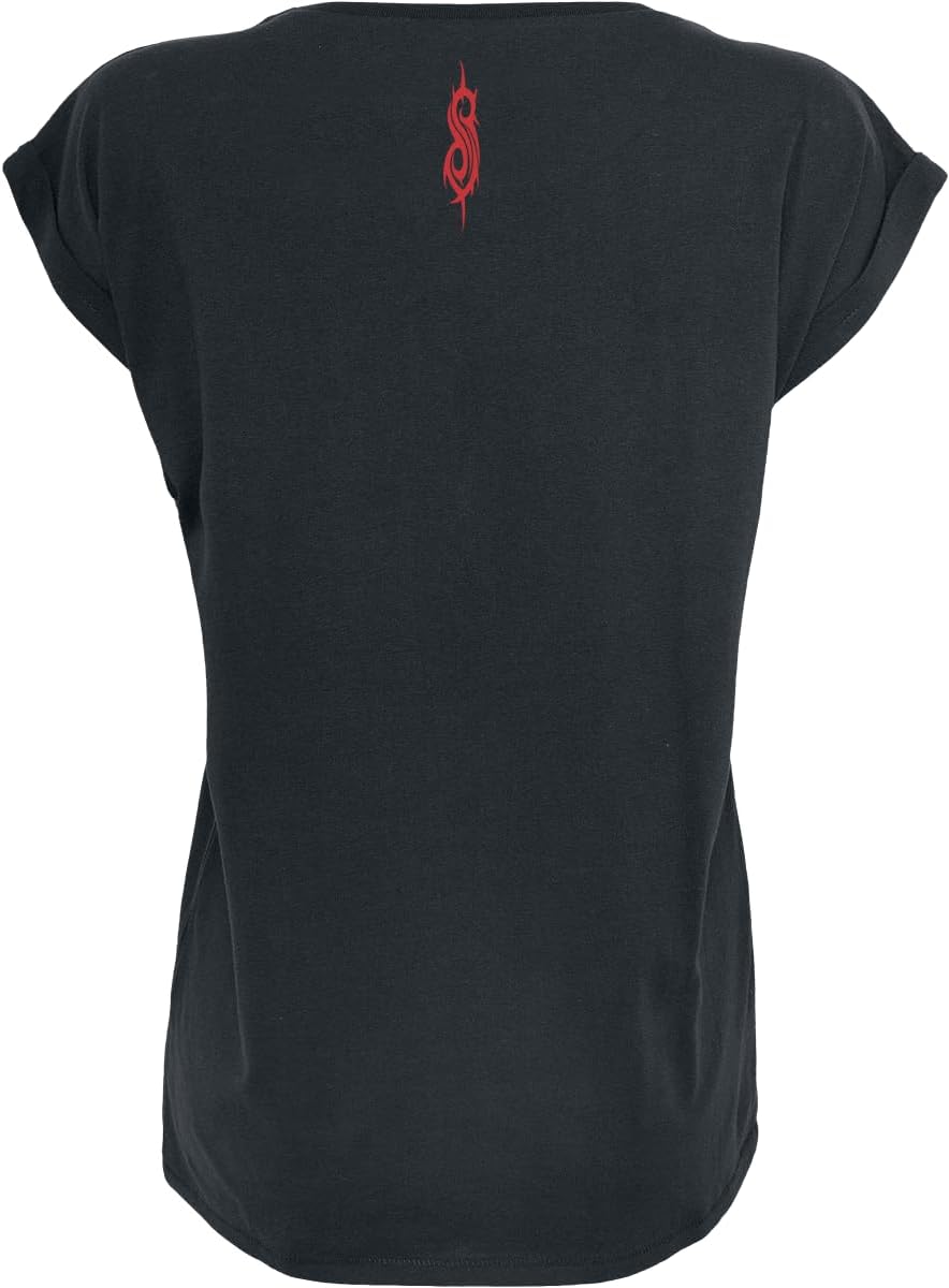 Slipknot Logo Frauen T-Shirt schwarz S 100% Baumwolle Band-Merch, Bands