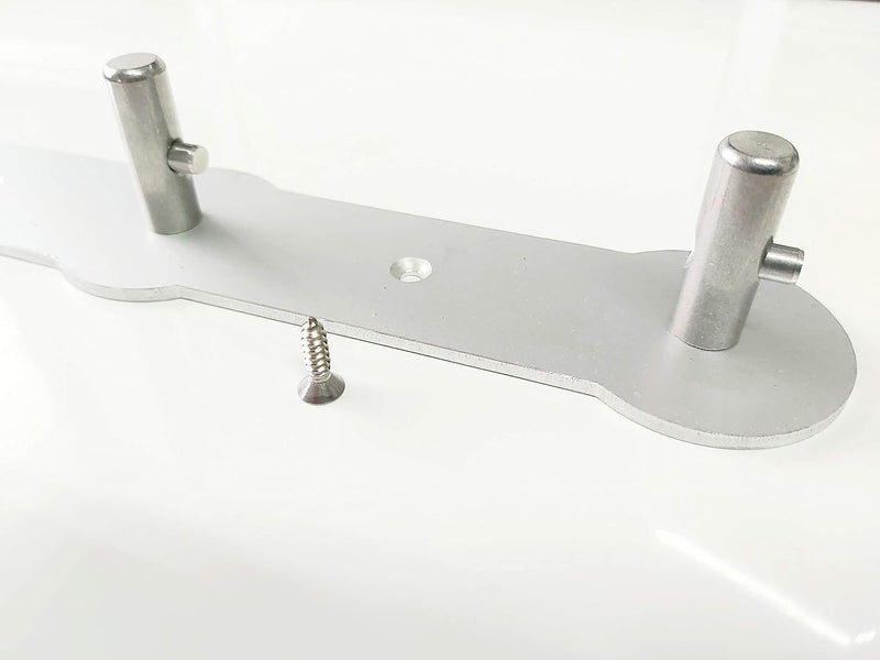 HL-Perfektion-in-Edelstahl Für KitchenAid kompatibel 3er Halterung für Flachrührer Knethaken Schneeb