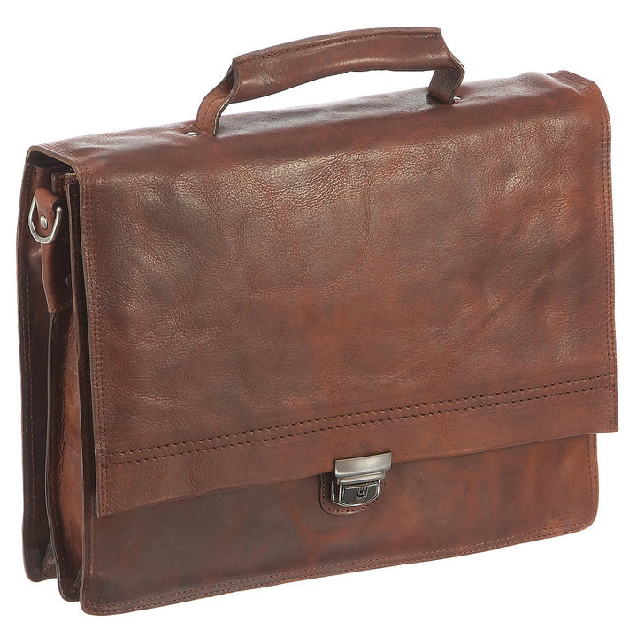 Harolds Saddle - Aktentasche M 37 cm dunkelbraun