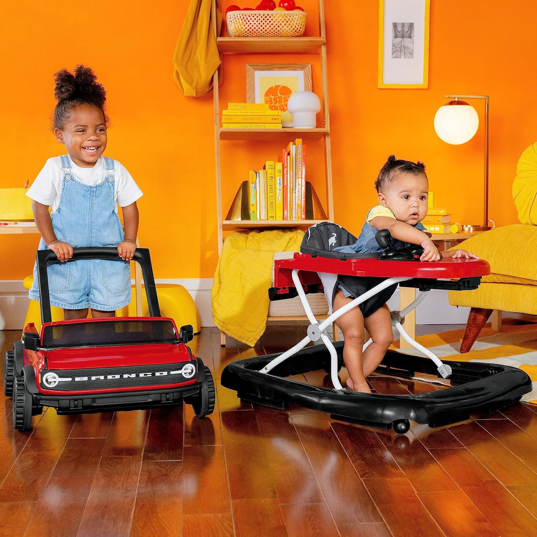 Bright Starts Ford Bronco Ways to Play 4-in-1 Baby Lauflernwagen, Race Red, Unisex, 6 Monate + Race