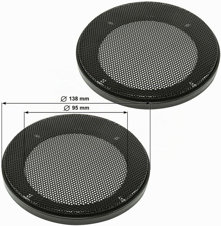 tomzz Audio 4000-005-1 TA10.0-Pro Lautsprecher Einbau-Set DIN 100 2-Wege Koax System mit Gitter 40 W