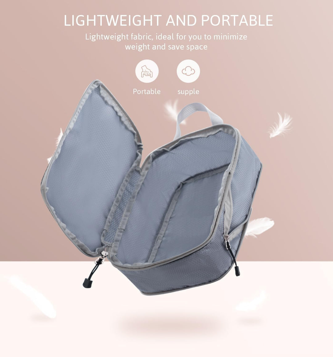 Meowoo Packing Cubes Kompression Koffer Organizer Packwürfel Packtaschen Kleidertaschen Verpackungsw