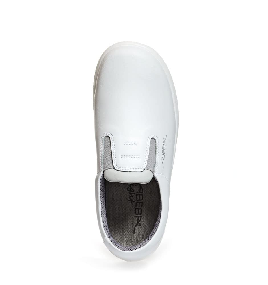 Abeba Halbschuh 711132 - X-Light Glattleder weiss, 44 EU, 44 EU