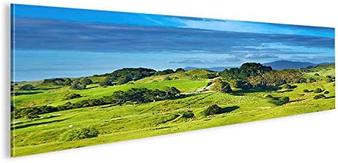 islandburner Bild Bilder auf Leinwand Neuseeland V5 Wiesen Täler Berge Natur Landschaft Panorama XXL