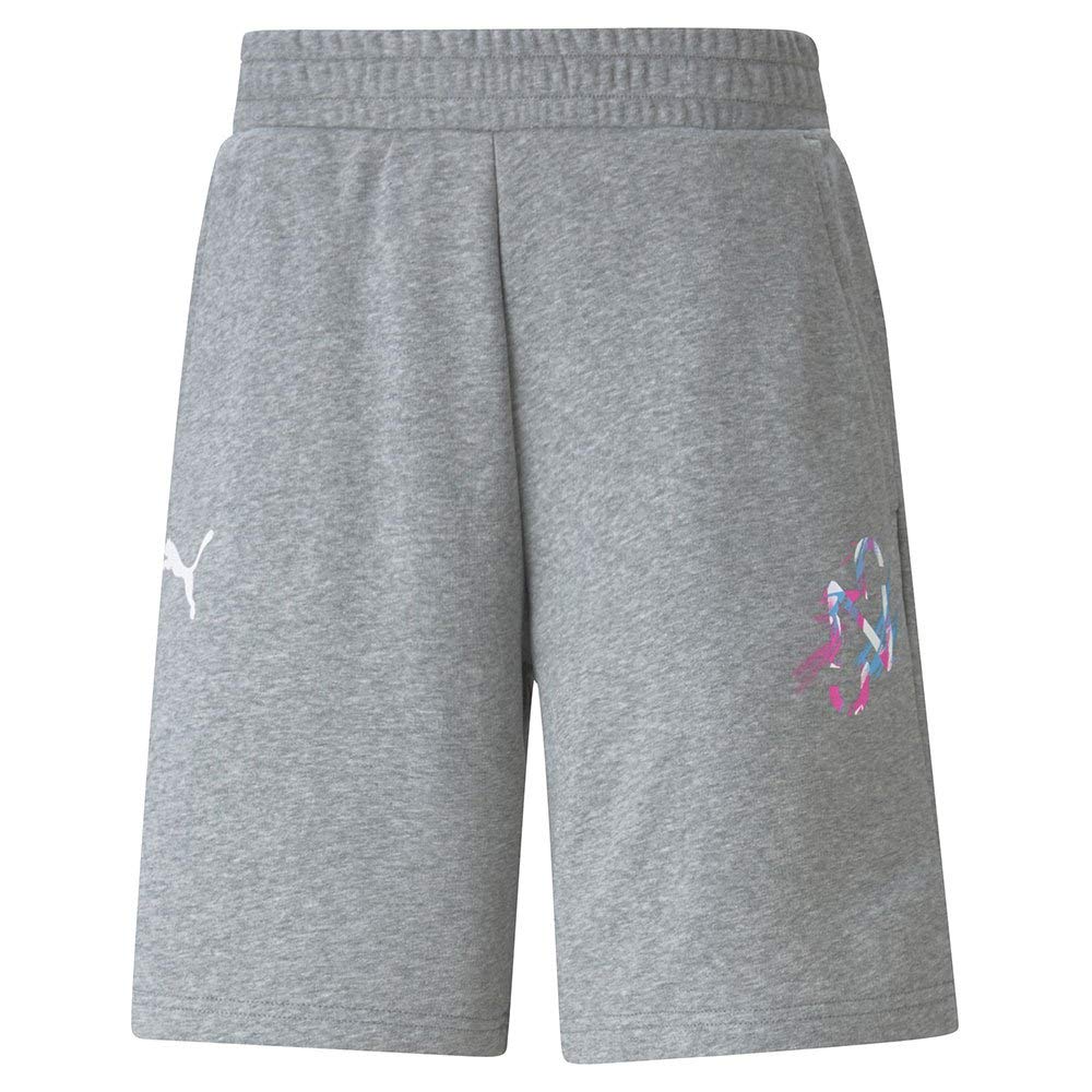 PUMA Herren Shorts Neymar Jr Creativity Logo Shorts S Medium Gray Heather, S Medium Gray Heather