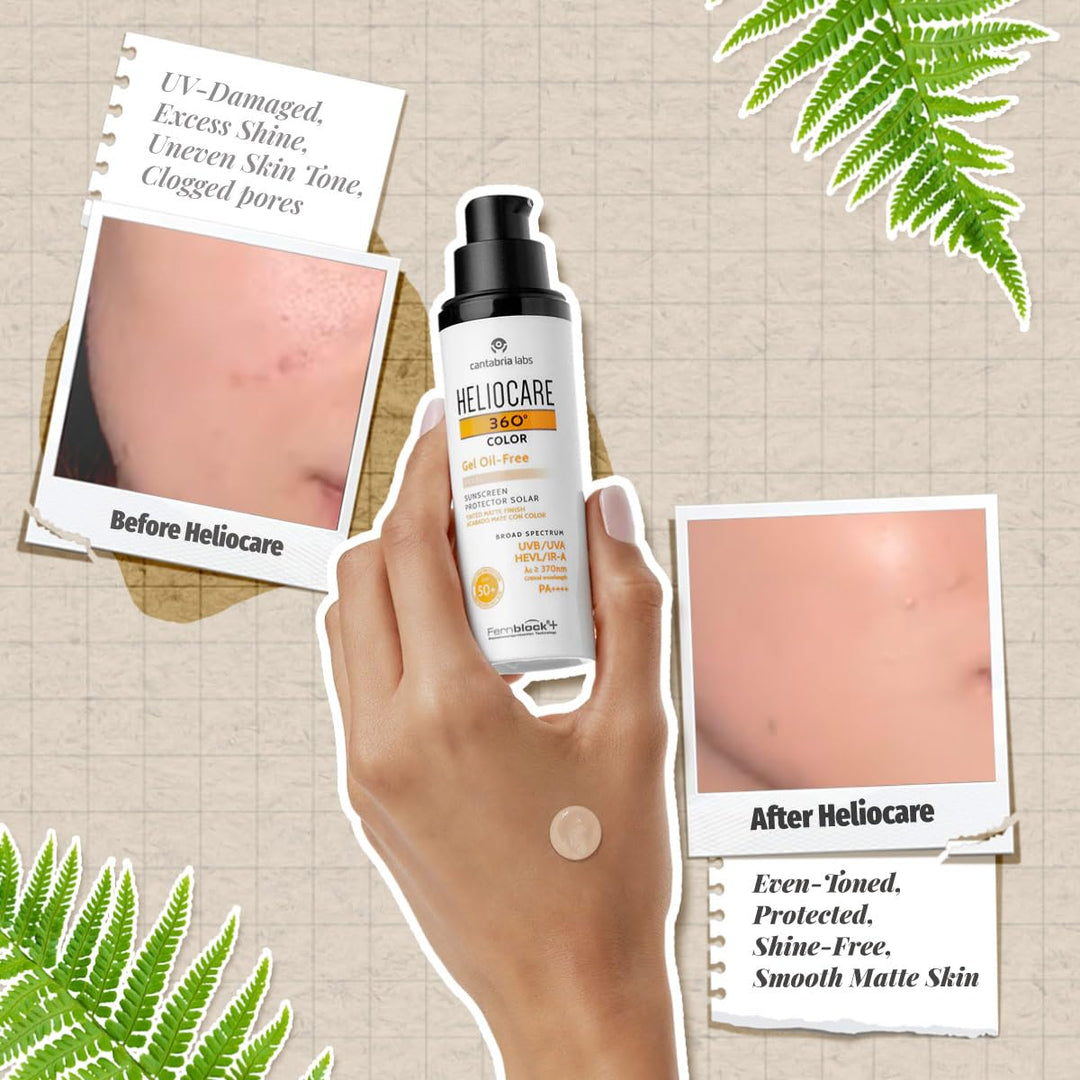 Heliocare 360 Gel-farbe Ölfrei Spf50 Beige 50ml
