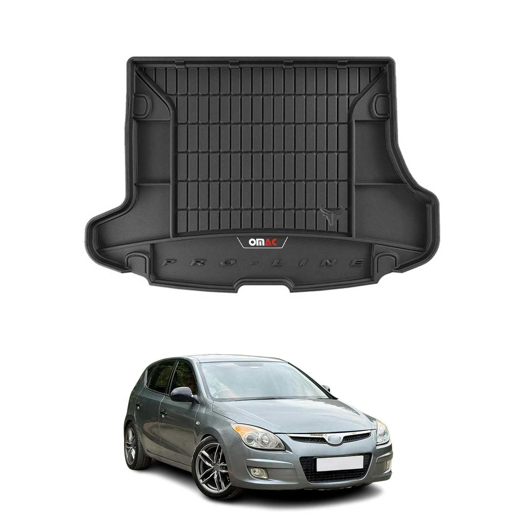 OMAC Gummi Kofferraumwanne kompatibel mit Hyundai i30 2008-2012 TPE Laderaumwanne Schwarz