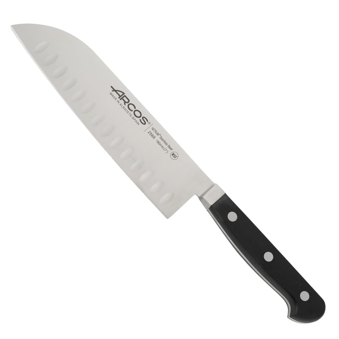 Arcos 256600 Serie Clasica - Santoku Messer Messer Asiatischer Art- Klinge aus Nitrum geschmiedetem