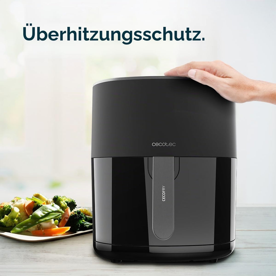 Cecotec Heissluftfritteuse ohne Öl 6,5L Cecofry Fantastik 6500. 1700W, PerfectCook-Technologie, 12 K