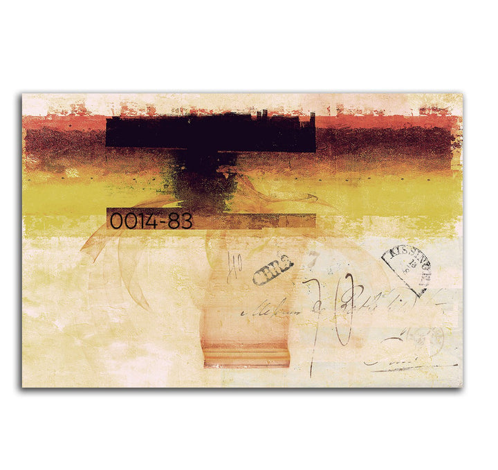Paul Sinus Art Der bittere Gruss - Abstraktes Bild auf Leinwand Abstrakt140_cm_dekoratives LeinLeinw