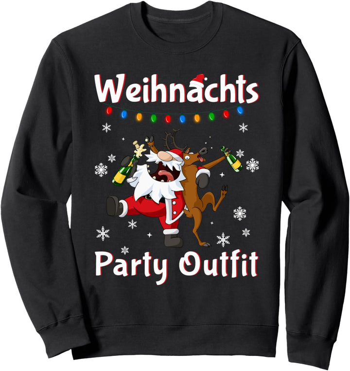 Lustiges Weihnachtsoutfit Damen Herren Weihnachten Party Sweatshirt