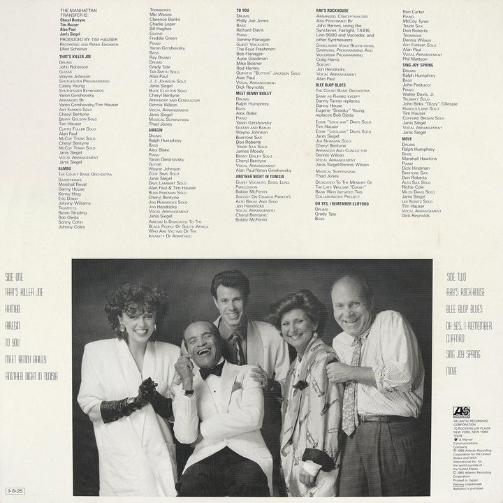 Vocalese, Vinyl
